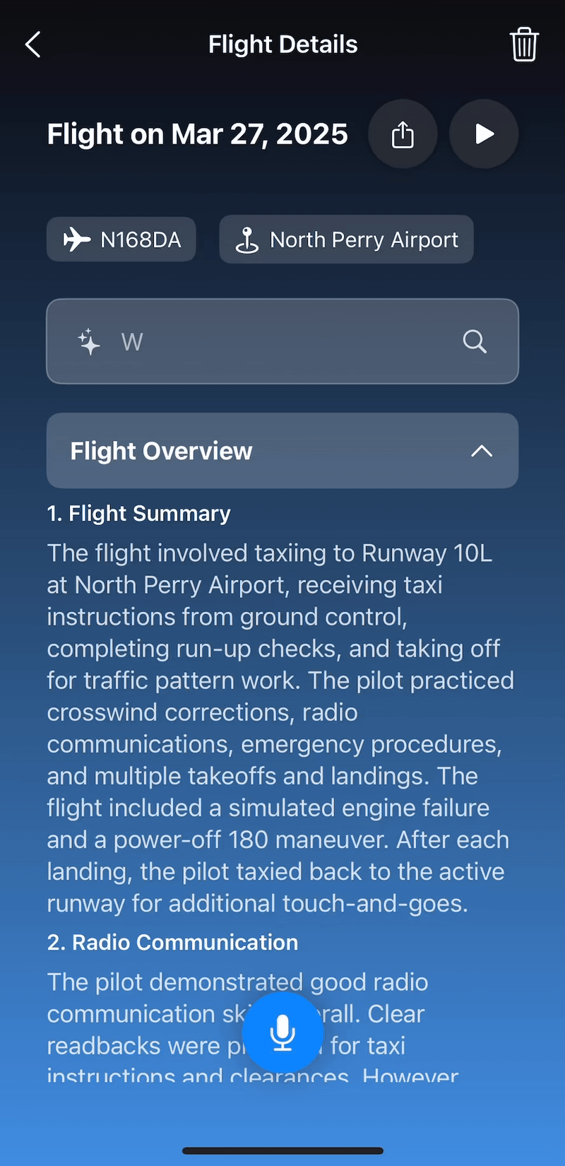 Aviscript features interface
